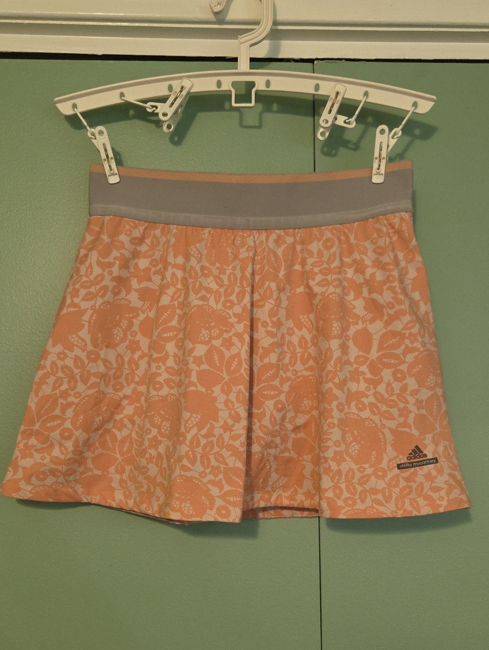 adidas Stella Mccartney Barracade Pink Floral Skort Size Large